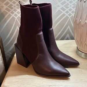 Steve Madden Burgundy Heeled Boots